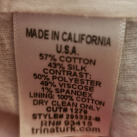 Trina Turk Baby Doll Mini Dress Size 4 - Picture 6 of 8